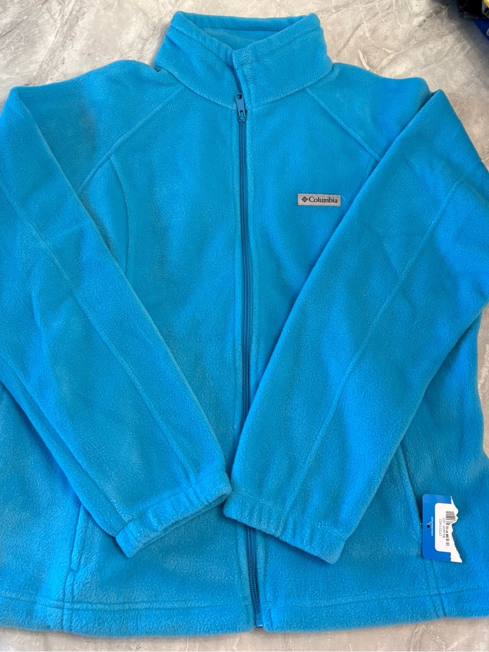 Columbia Bright Blue Fleece Full-Zip Jacket